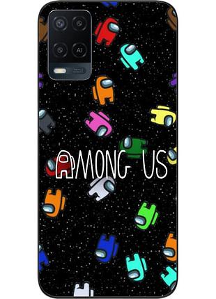 Силиконовый чехол с картинкой для oppo a54 among us в космосе