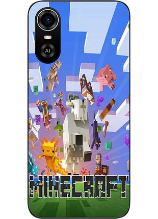 Оригинальный чехол для zte blade a31 plus с картинкой майнкрафт