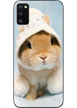 Силіконовий чохол бампер для samsung a41 galaxy a415f з картинкою зайчик