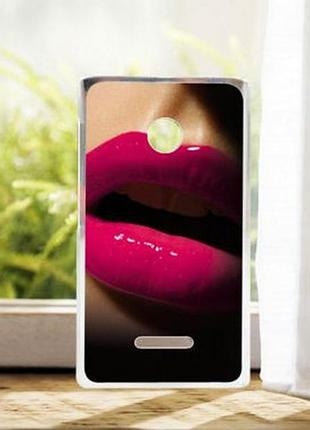 Чохол накладка на microsoft lumia 435 / 532 з картинкою губи