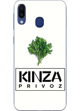 Антибрендовый силиконовый чехол для samsung galaxy a30 2019 a305f с картинкой kinza privoz