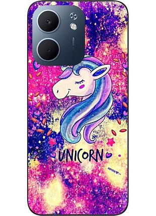 Чехол силиконовый epik для oppo a5x с рисунком красивый единорог