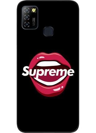 Силиконовый чехол для infinix hot 10 lite с картинкой губы supreme