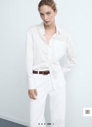 Джинсы mango,36,белые 4