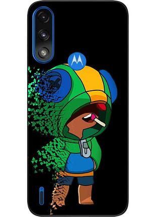 Чохол силіконовий epik для motorola moto e7 power з картинкою бравл леон