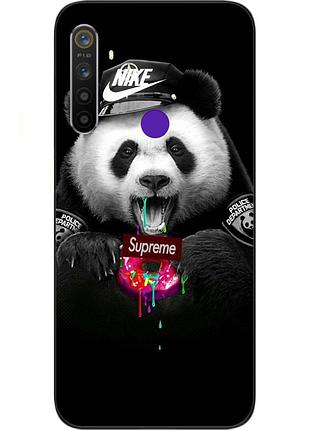 Силіконовий чохол з картинкою для realme 5i панда