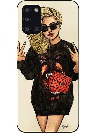 Оригинальный чехол для samsung a31 galaxy a315f с картинкой крутая девушка