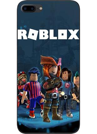 Бампер силиконовый чехол для iphone 7 plus с картинкой roblox