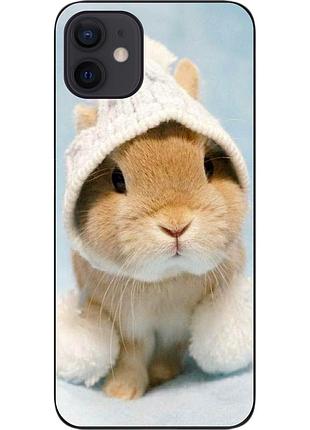Силіконовий чохол бампер для iphone 12 з картинкою зайчик