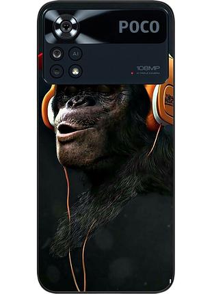 Оригінальний чохол epik для xiaomi poco x4 pro 5g з картинкою шимпанзе