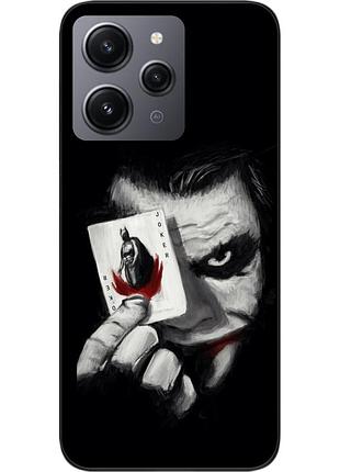 Силиконовый чехол для xiaomi redmi 12 с картинкой джокер с картой