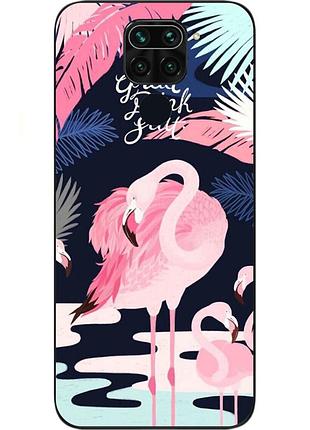Оригінальний чохол для xiaomi redmi note 9 з картинкою фламінго