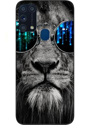Чохол силіконовий для samsung m31 galaxy m315f з картинкою лев
