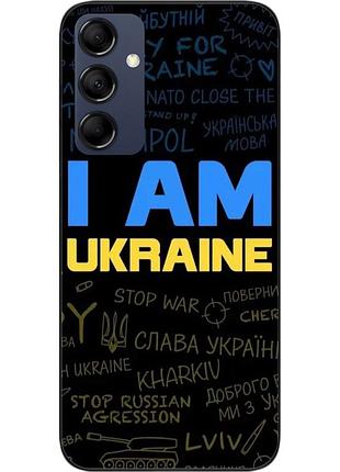 Силиконовый чехол для samsung galaxy m14 5g с картинкой украина надписи