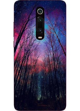 Силіконовий чохол для xiaomi mi 9t / k20 / mi 9t pro / k20 pro з картинкою ліс космічне небо