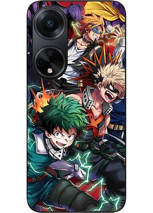 Силіконовий чохол бампер epik для oppo a98 з картинкою моя геройська академія