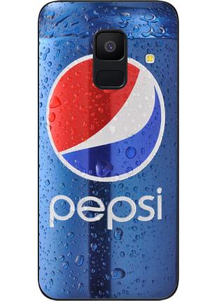 Силиконовый чехол для samsung a6 2018 galaxy a600f с картинкой pepsi