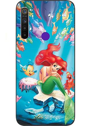 Чехол силиконовый для realme 5 с картинкой русалочка