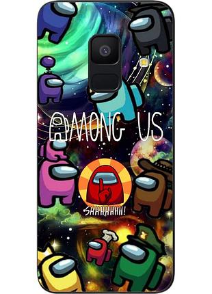 Силиконовый чехол для samsung a6 2018 galaxy a600f с картинкой among us