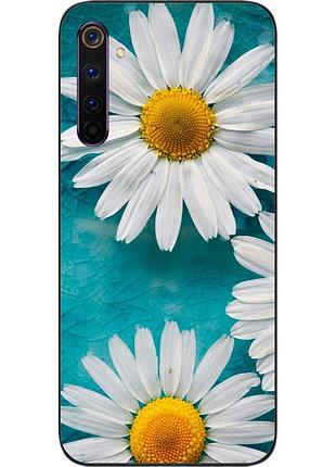 Силіконовий чохол для realme 6 pro з картинкою ромашки