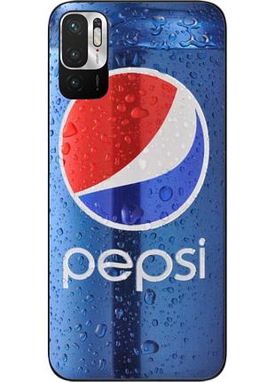 Силіконовий чохол для xiaomi redmi note 10 5g з картинкою pepsi