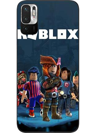 Бампер силіконовий чохол для xiaomi redmi note 10 5g з картинкою roblox