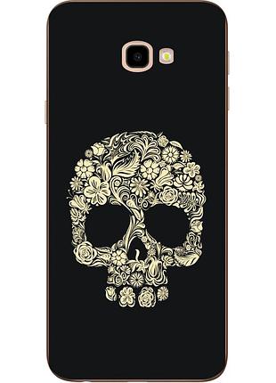 Силіконовий чохол накладка з картинкою для samsung galaxy j4 plus 2018 череп