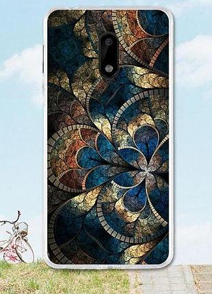 Оригінальний чохол панель накладка для nokia 6 з картинкою візерунок
