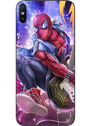 Силиконовый чехол epik для xiaomi redmi 9a с картинкой spider-punk