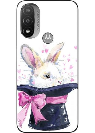 Чохол силіконовий epik для motorola moto e20 з картинкою кролик
