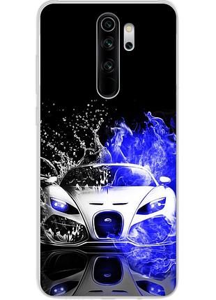 Силіконовий чохол бампер для xiaomi redmi note 8 pro з картинкою машина
