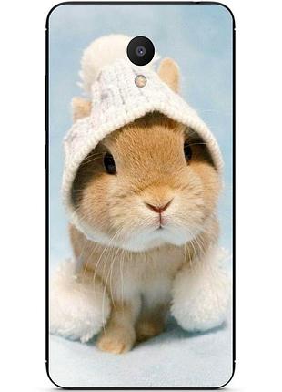 Силіконовий чохол бампер для meizu m6s з картинкою зайчик