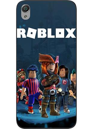 Бампер силиконовый чехол для sony xperia m4 aqua с картинкой roblox