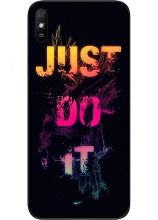 Силіконовий чохол для xiaomi redmi 9a з картинкою напис