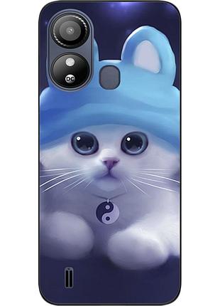 Бампер силіконовий чохол epik для zte blade l220 з картинкою котик