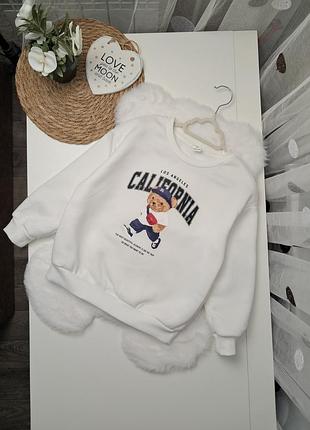 Теплый свитшот с мишкой от shein 6 лет (116)