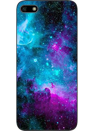 Чехол силиконовый для huawei y5 2018 с картинкой космос