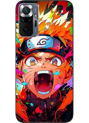Силіконовий чохол epik для xiaomi redmi note 10 pro з картинкою наруто узумакі арт