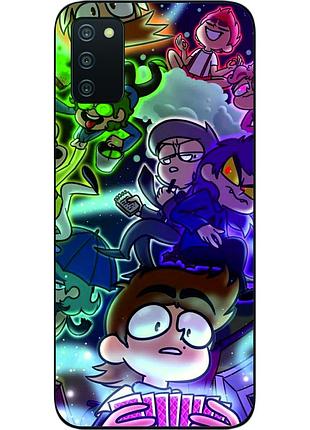 Силиконовый чехол для samsung a03s galaxy a037 с картинкой 13 карт герои
