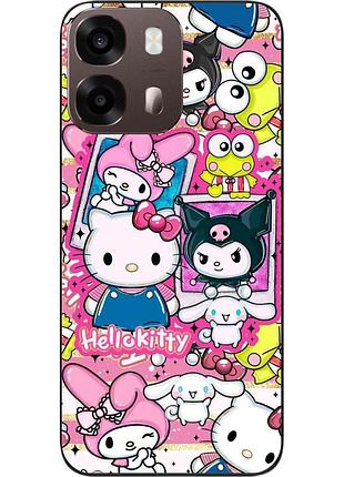 Чехол силиконовый epik для oppo a6s с принтом мир hello kitty