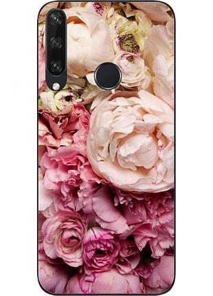 Оригінальний чохол для huawei y6p з картинкою півонії