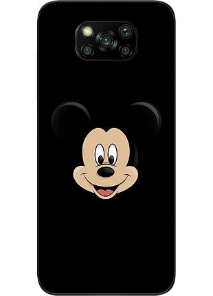 Силиконовый чехол для xiaomi poco x3 с картинкой микки
