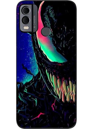 Силиконовый чехол epik для nokia c22 с картинкой яркий веном
