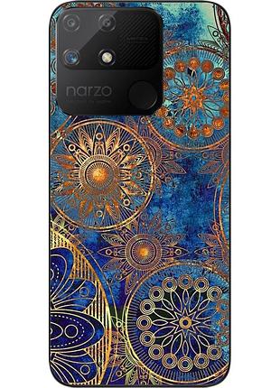 Оригинальный чехол epik для realme narzo 50a с картинкой круги винтаж