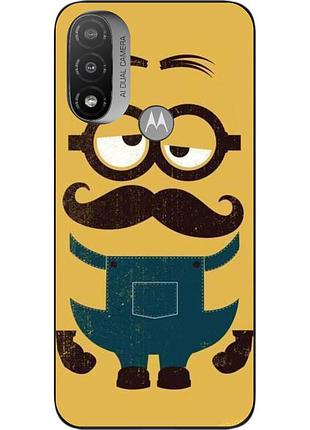 Силиконовый чехол epik для motorola moto e20 с картинкой миньон