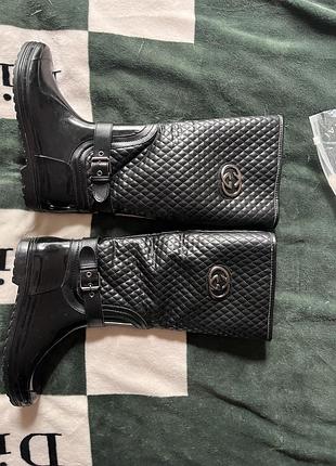 Сапоги демисезон резиновые gucci