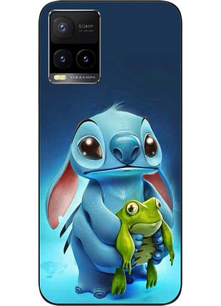Силиконовый чехол бампер epik для vivo y33s с картинкой стич