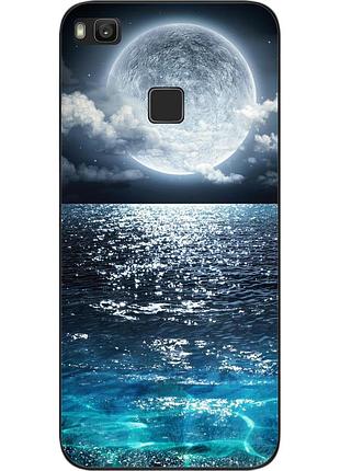 Чехол силиконовый для huawei p9 lite с картинкой луна