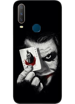 Силиконовый чехол для vivo y15 с картинкой джокер с картой