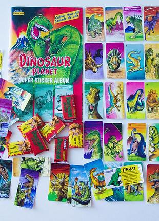 Коллекция наклеек dinosaur planet dunkin